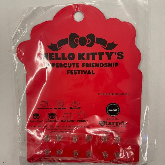 Hello Kittys X Loungefly Supercute Friendship Festival Earrings 6 Pack - New - Picture 2 of 2